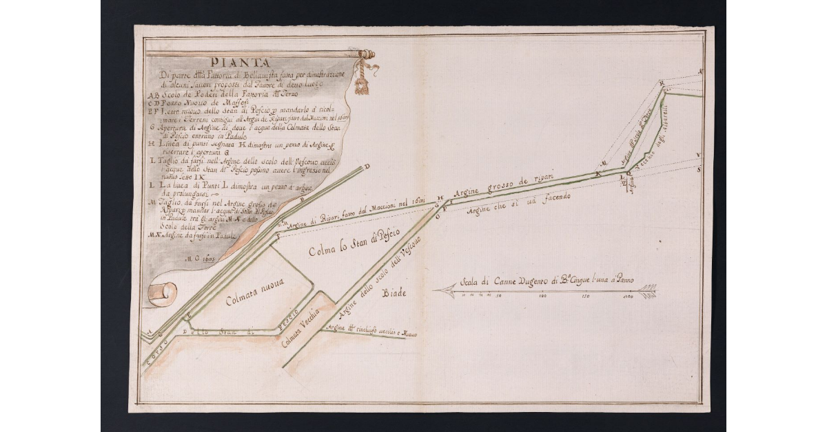 Pianta di parte della Fattoria di Bellavista fatta per dimostrazzione di alcuni lavori proposti dal Fattore di detto luogo