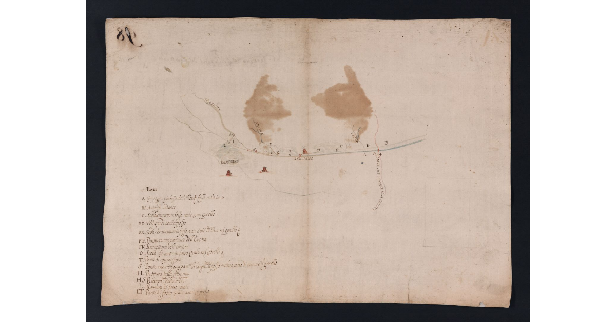 Disegno del sig. Albizini del fosso Reale