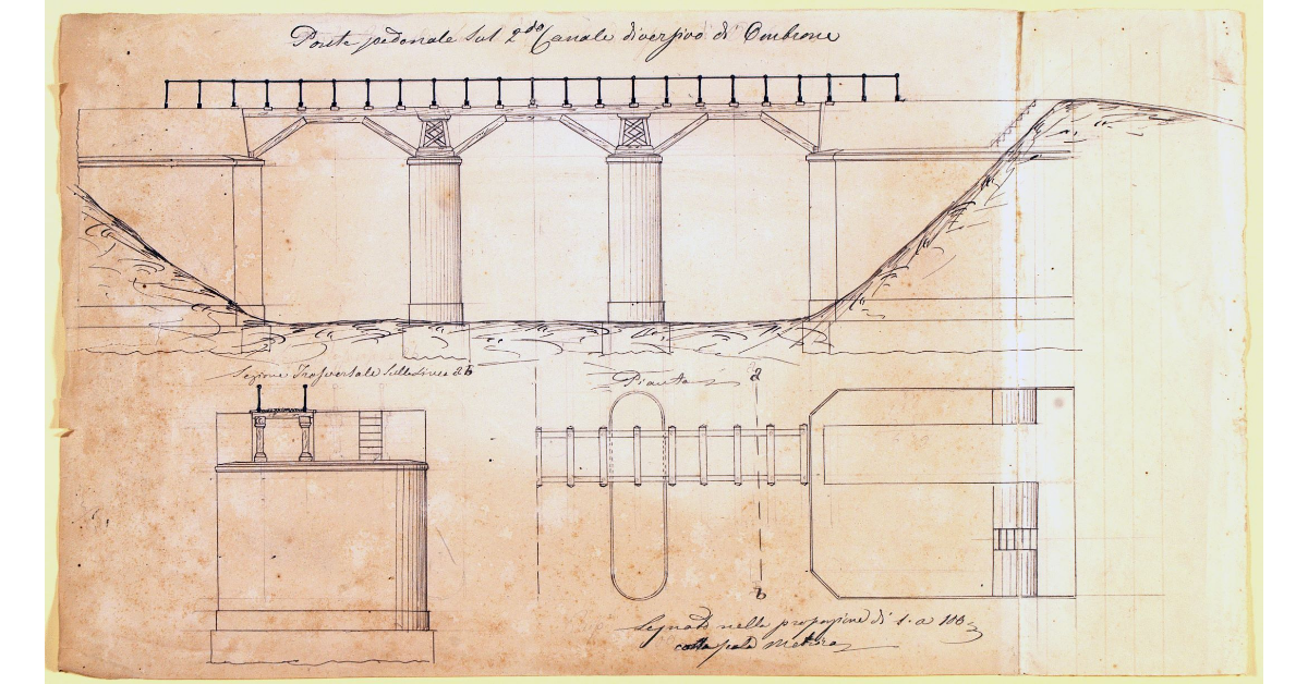 Ponte pedonale sul 2° canale diversivo d'Ombrone
