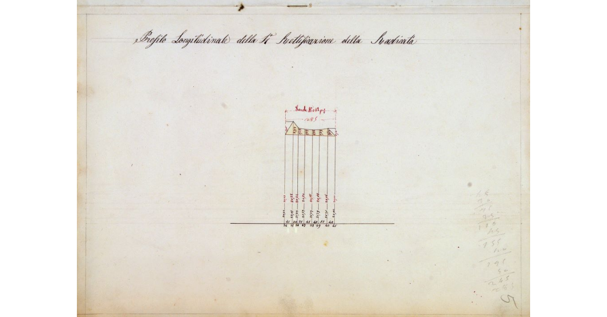 Profilo longitudinale della 4ª Rettificazione della Radicata