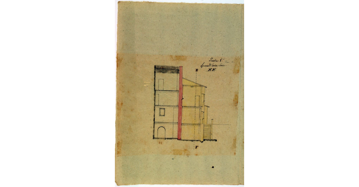 Spaccato sulla linea EF