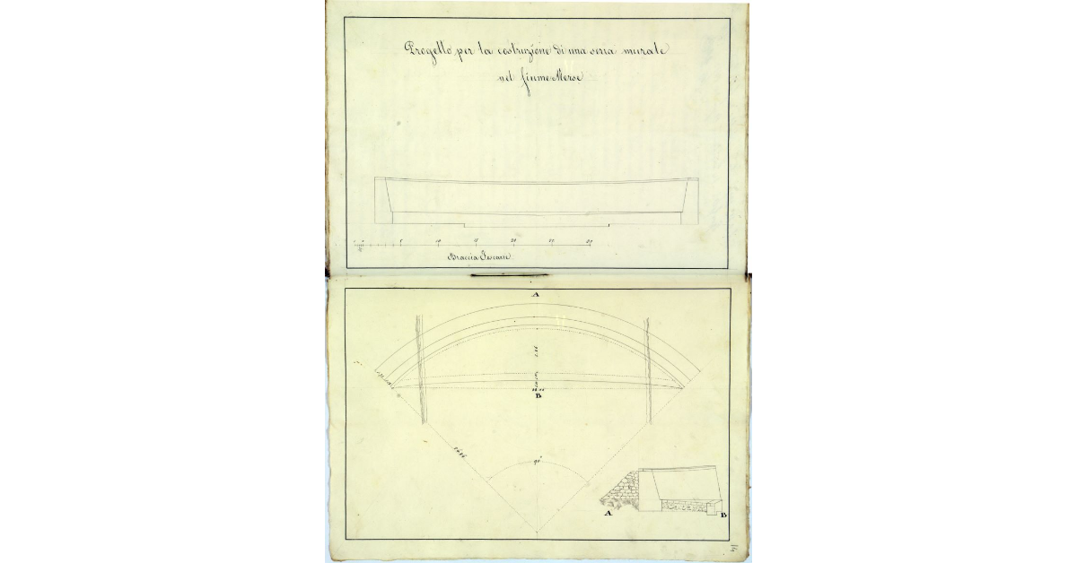 Progetto per la costruzione di una serra murale nel fiume Merse