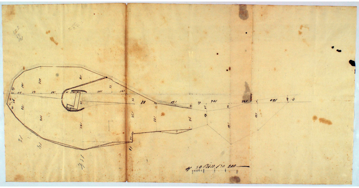 [Schizzo indicante l'andamento di un torrente]