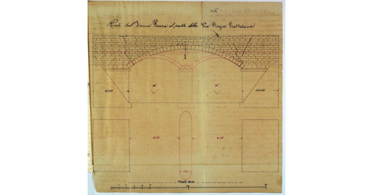 Ponte sul Fiume Pecora al passo della Via Regia Grossetana