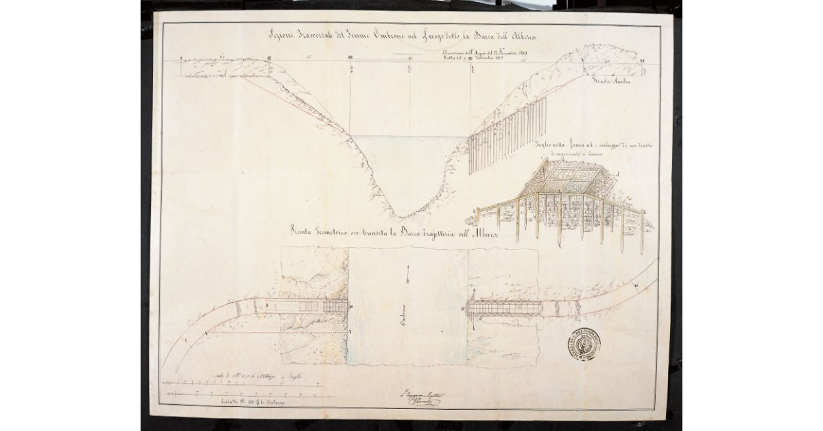 [Lavori al traghetto per l'Alberese]