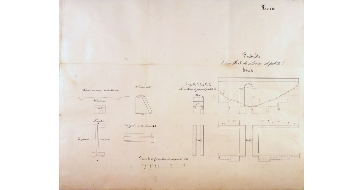 [Opere da costruirsi lungo il tratto di provinciale n. 21 compreso fra la Cappella Luciani e il camposanto di Santa Fiora, progettato dal Tavanti]