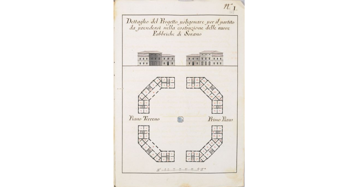 Dettaglio del Progetto poligonare per il partito da prendersi nella costruzione delle nuove Fabbriche di Sorano