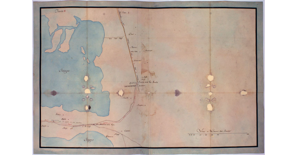 [Pianta generale della Strada Regia da Grosseto a Orbetello. Tavola II]