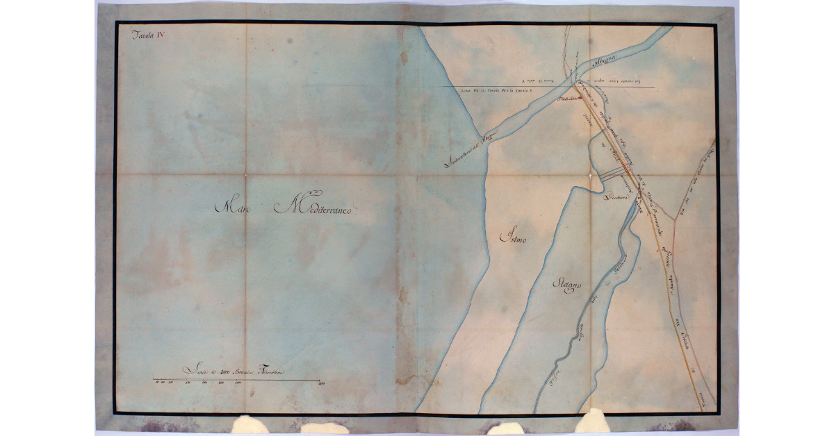 [Pianta generale della Strada Regia da Grosseto a Orbetello. Tavola IV]