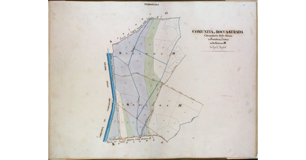 Comunità di Roccastrada. Circondario della Bruna a Sinistra, e Fossa nella Sezione M. In Fogli 4. Foglio 3°