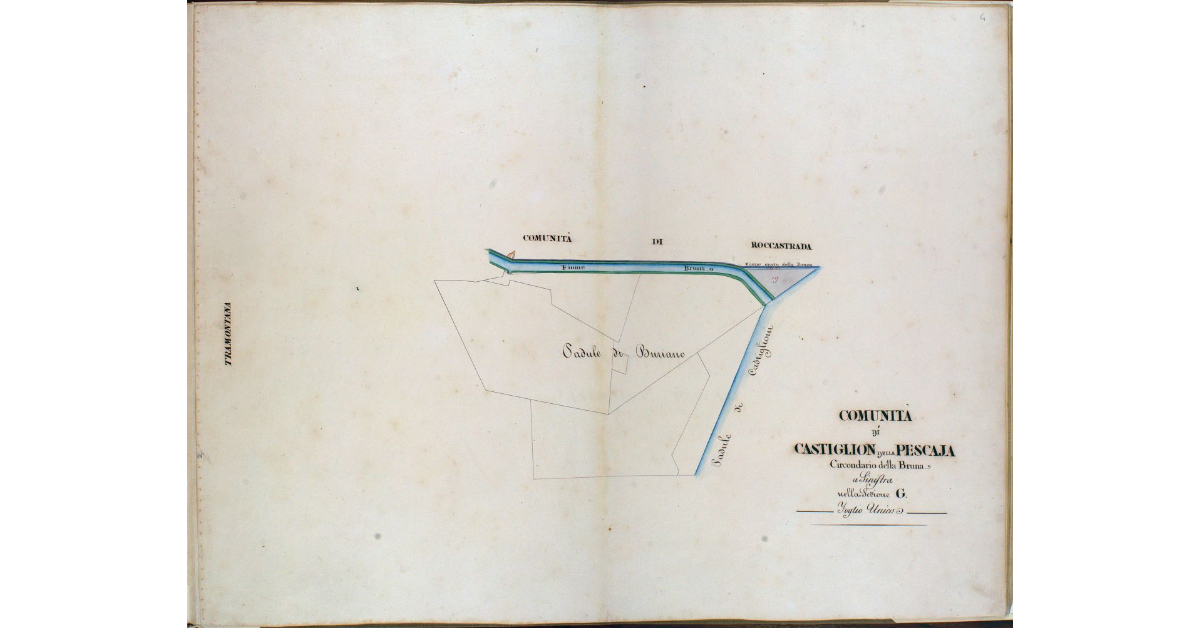 Comunità di Castiglion della Pescaja. Circondario della Bruna a Sinistra nella Sezione G. Foglio Unico