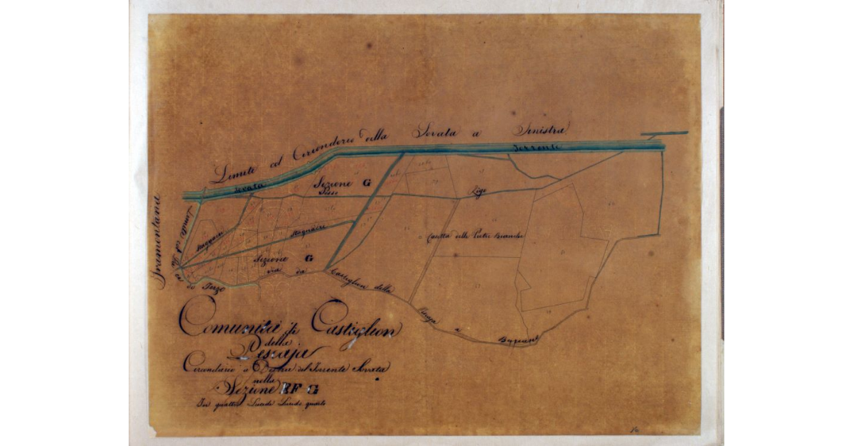 Comunità di Castiglion della Pescaja. Circondario a Destra del Torrente Sovata nella Sezione E F G. In quattro Lucidi. Lucido quarto