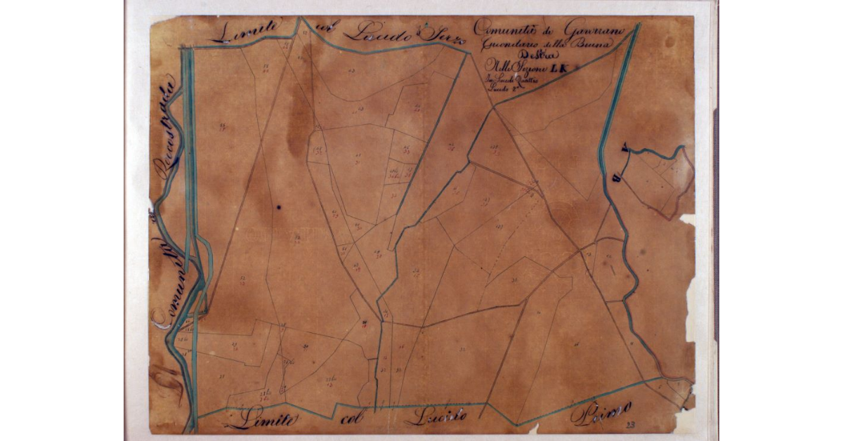 Comunità di Gavorrano. Circondario della Bruna a Destra. Nelle Sezioni L K. In Lucidi Quattro. Lucido 2°