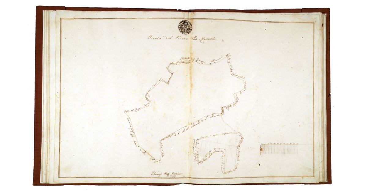 Pianta del podere della Querciuola