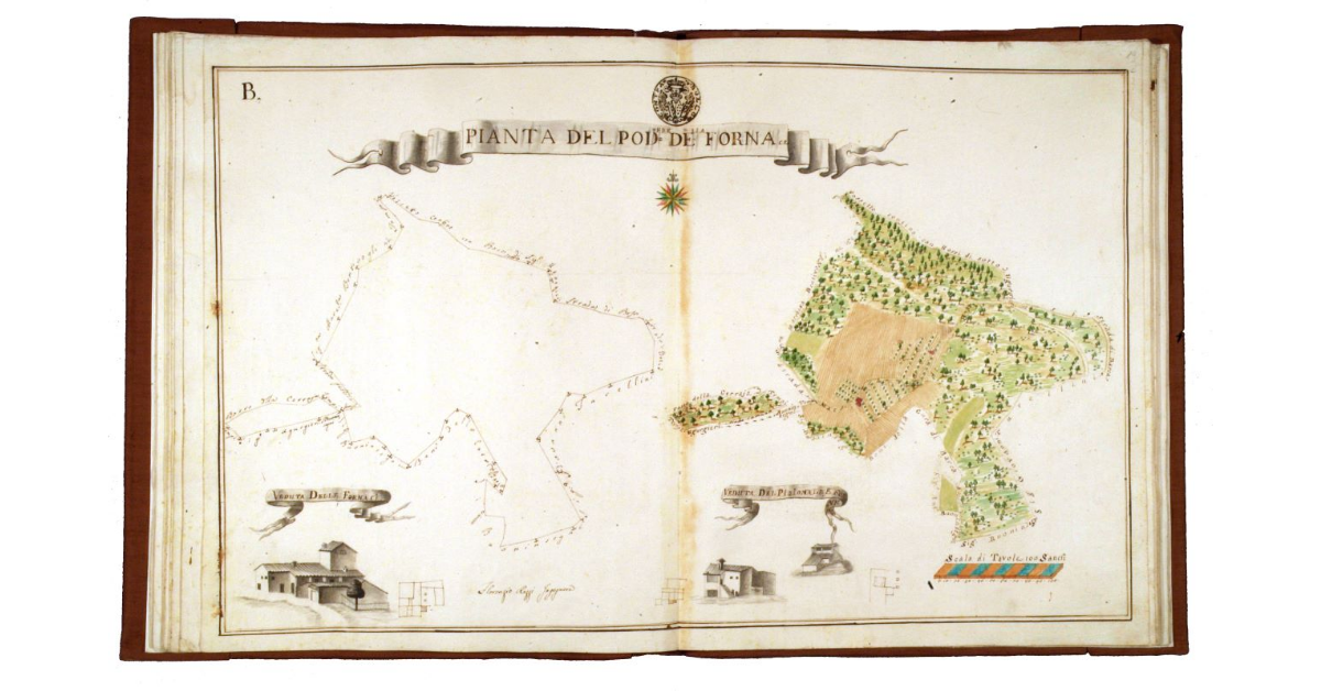 Pianta del podere della Fornace