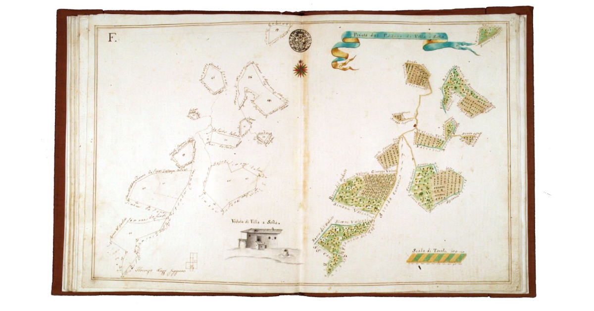 Pianta del podere di Villa a Sesta