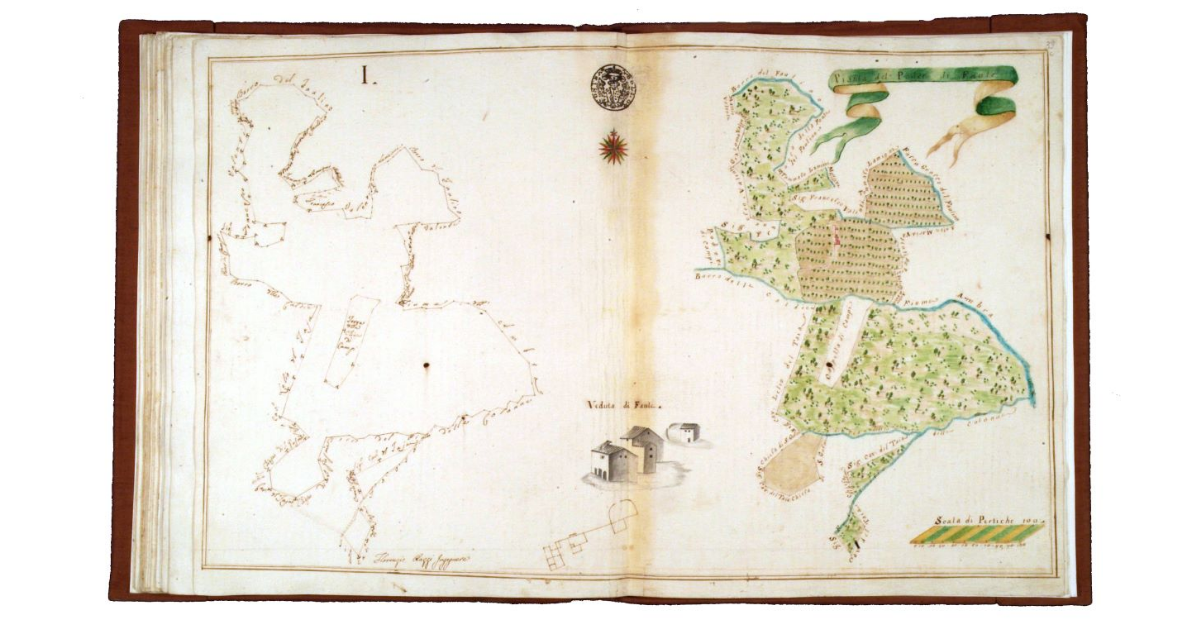 Pianta del podere di Faule