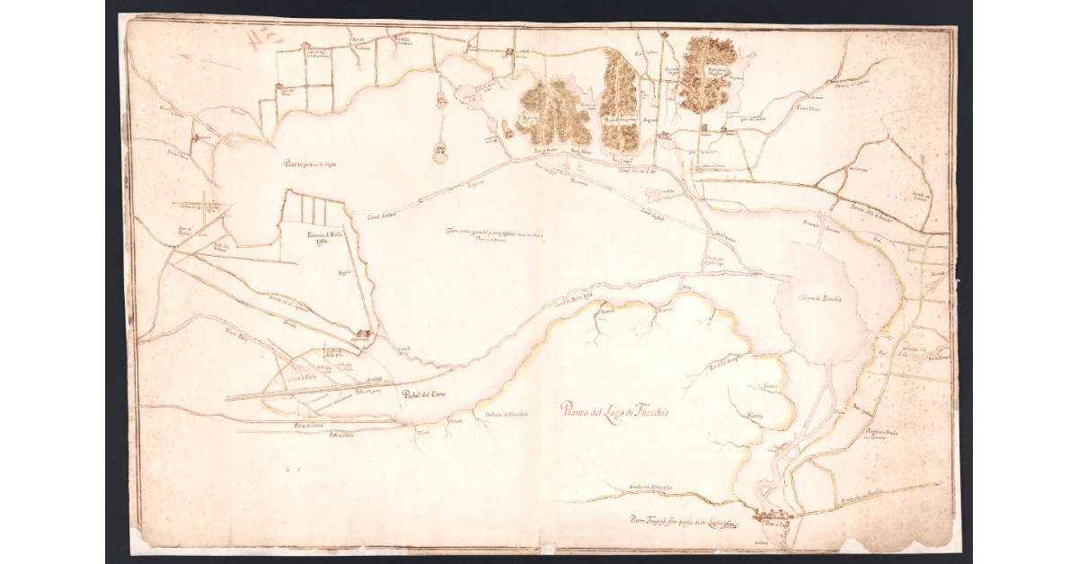 Pianta del Lago di Fucecchio
