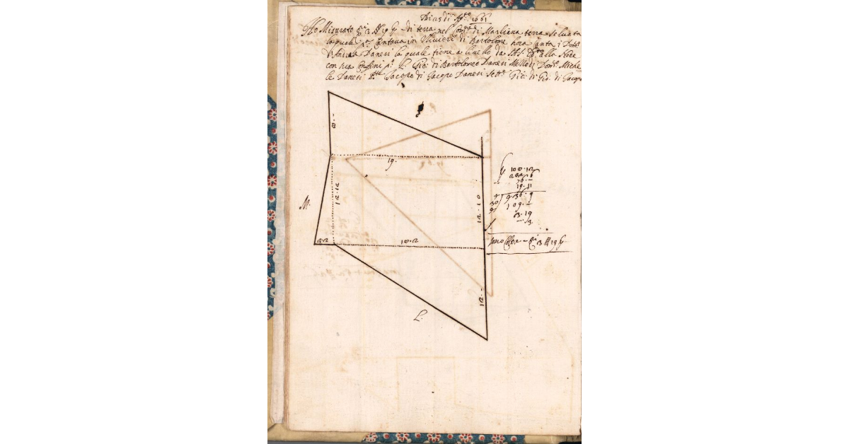 [Appezzamento di terreno tenuto a livello da Domenico di Andrea Danesi nella comunità di Marliana]
