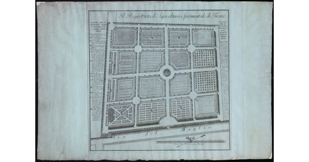 Il Regio Orto d'Agricoltura Sperimentale di Firenze