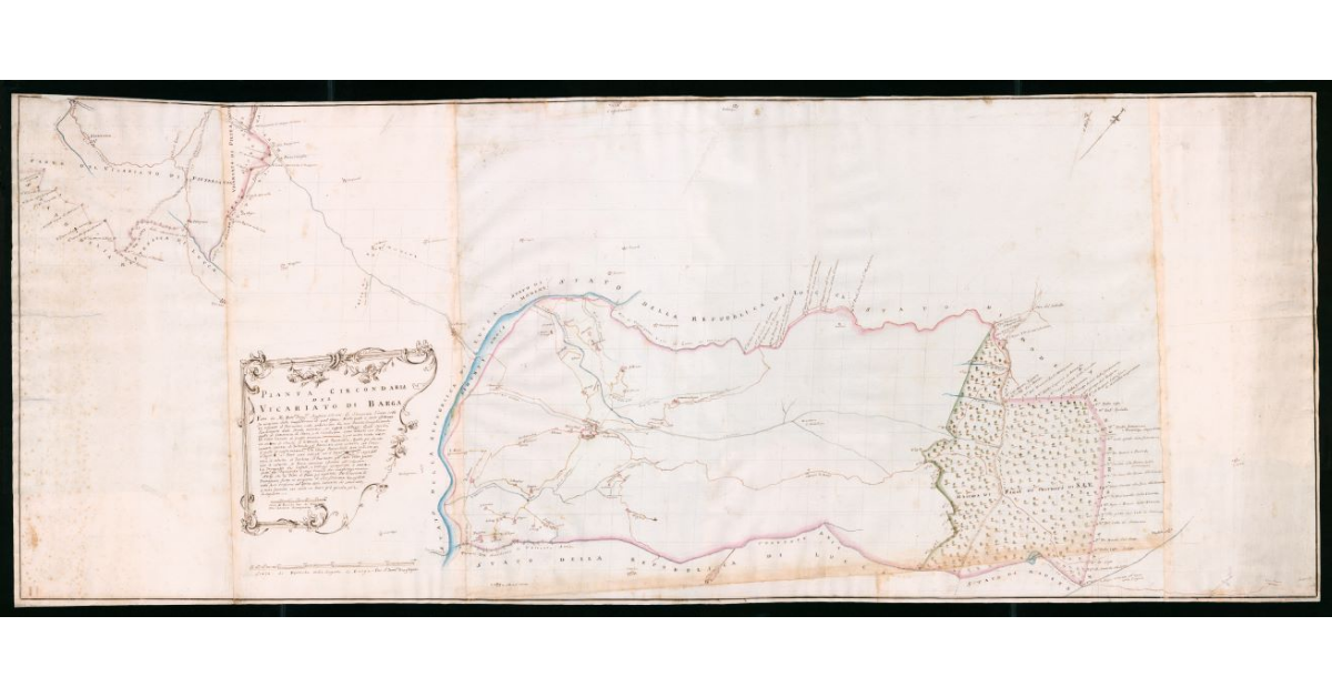 Pianta circondaria del Vicariato di Barga