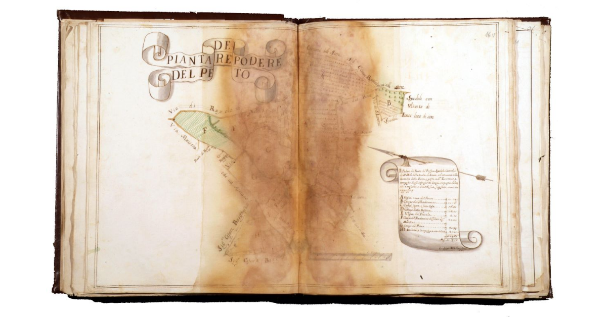 Pianta del podere Pereto