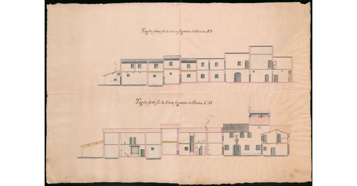 [Profili della casa d'agenzia della fattoria di S.Casciano appartenente al Regio Spedale Nuovo di Pisa]