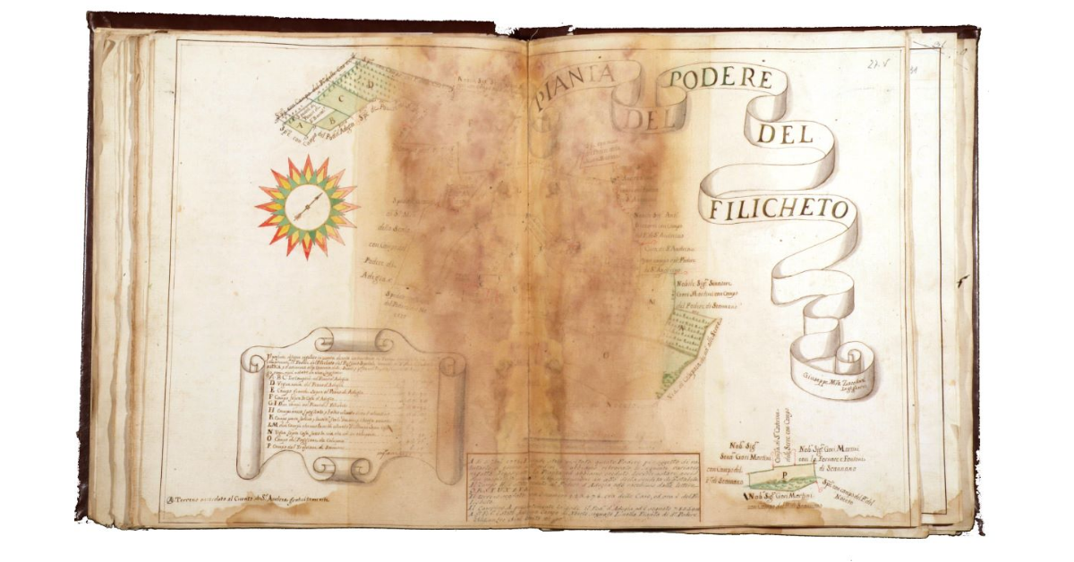 Pianta del Podere del Filicheto