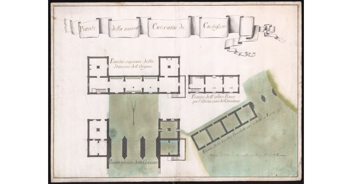 Pianta della nuova Cateratta di Castiglione