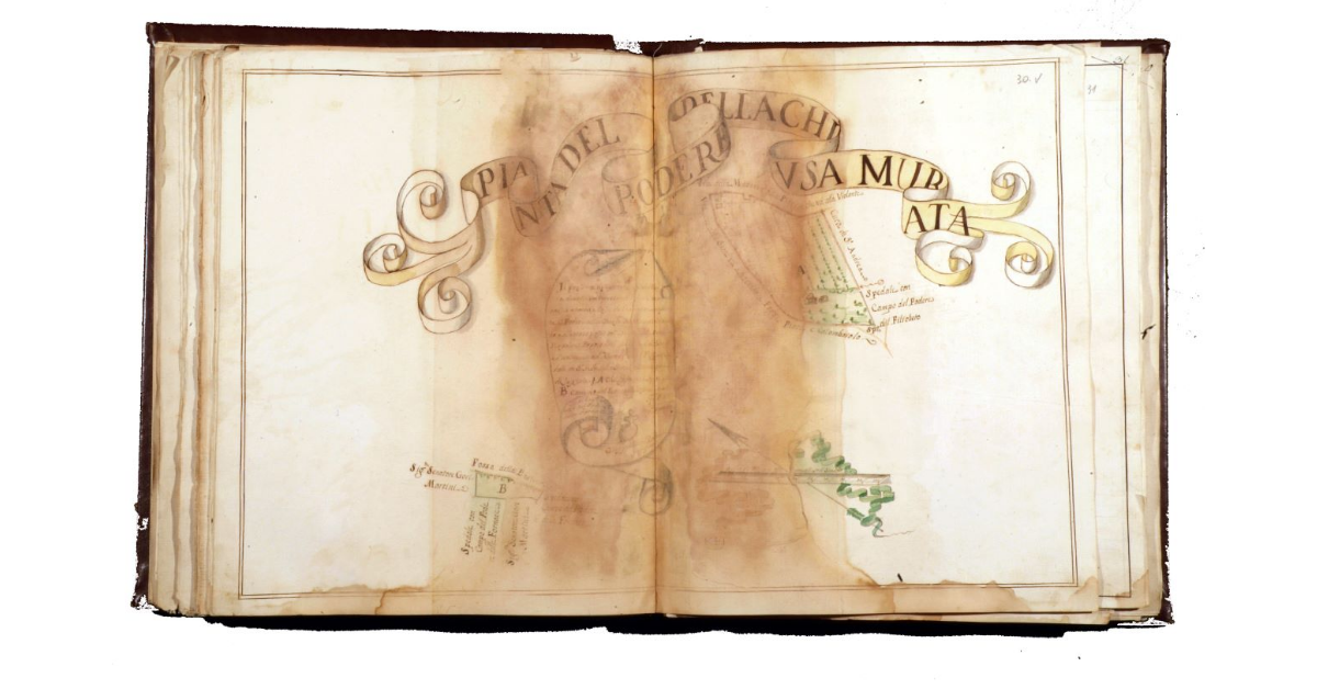 Pianta del podere della Chiusa murata