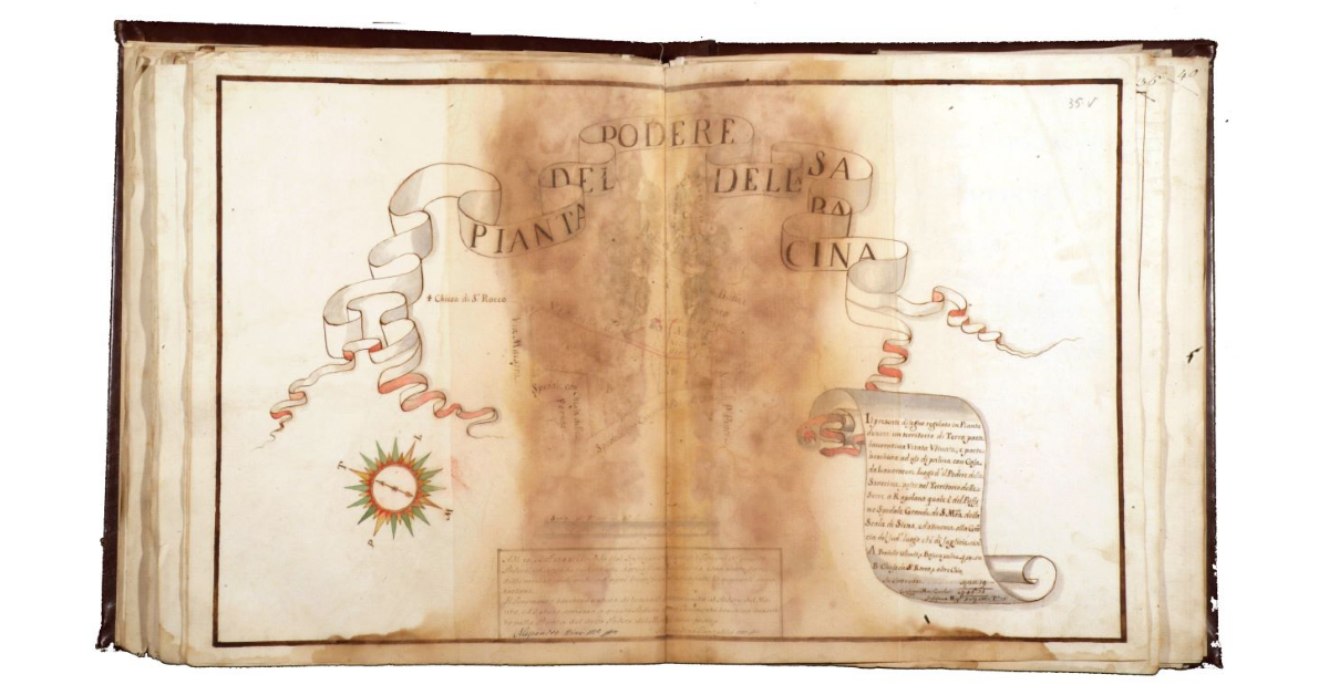 Pianta del podere della Saracina