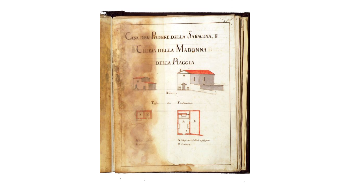 Casa del podere della Saracina e Chiesa della Madonna della Piaggia