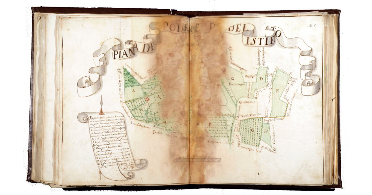 Pianta del podere del Istieto