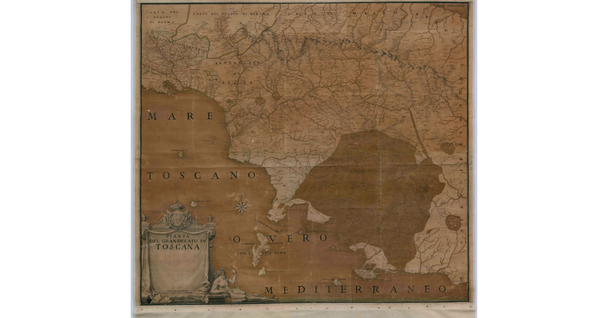 Pianta del Granducato di Toscana