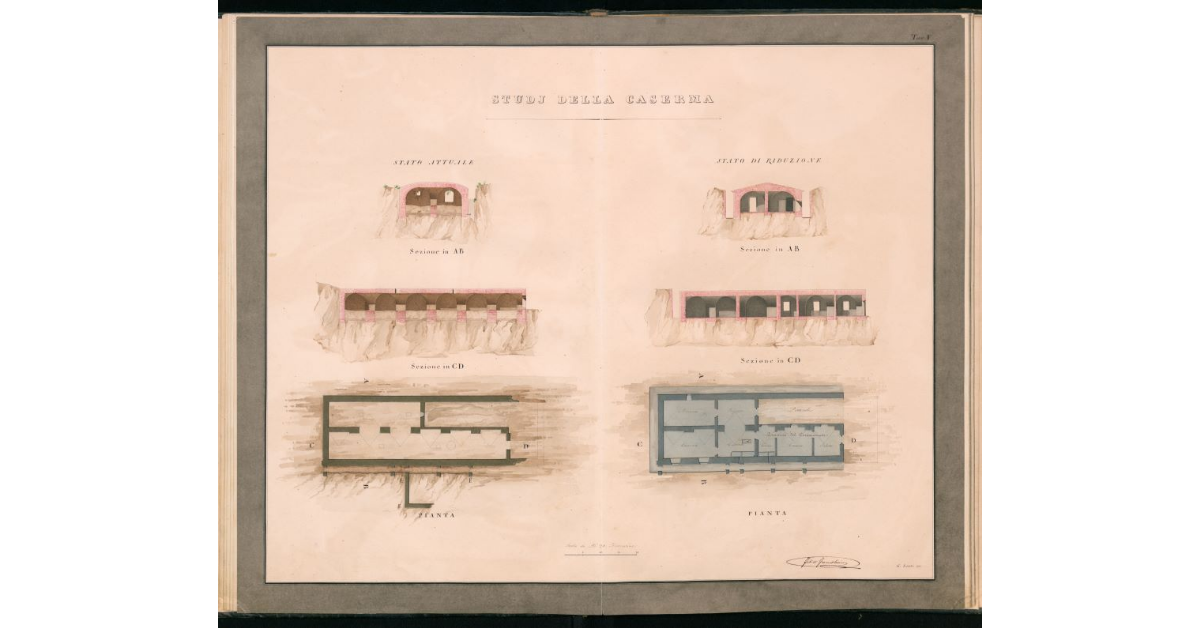 Tav.V - Studi della Caserma