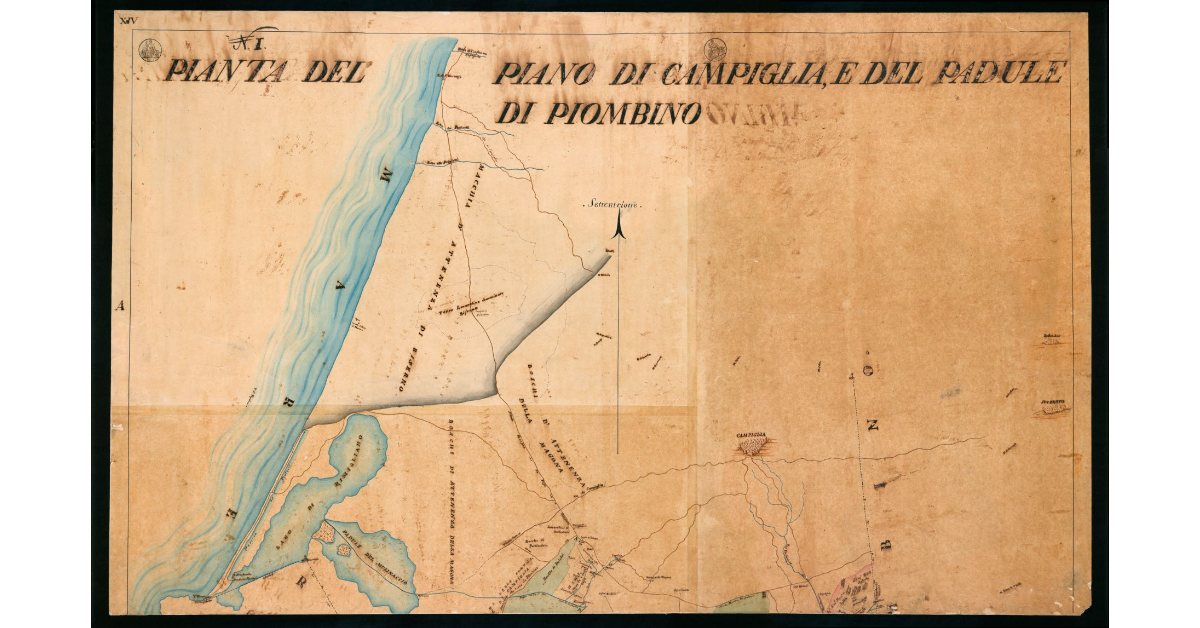 Pianta del Piano di Campiglia e del Padule di Piombino