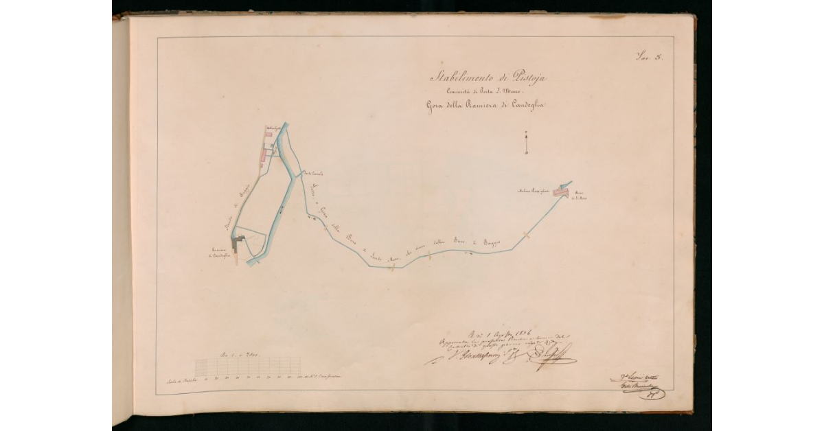 Tav.3 - Stabilimento di Pistoia. Comunità di Porta S.Marco. Gora della Ramiera di Candeglia