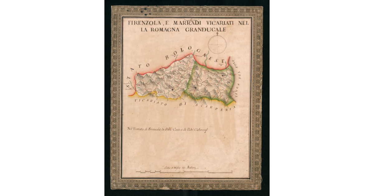 Tav.3 - Firenzuola e Marradi Vicariati nella Romagna Granducale