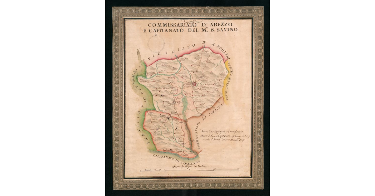 Tav.9 - Commissariato d'Arezzo e Capitanato del M.te S.Savino