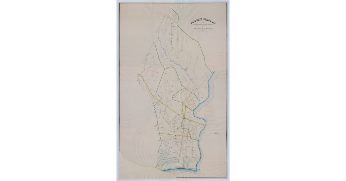 Cartone Generale del Circondario Idraulico di Cecina a destra