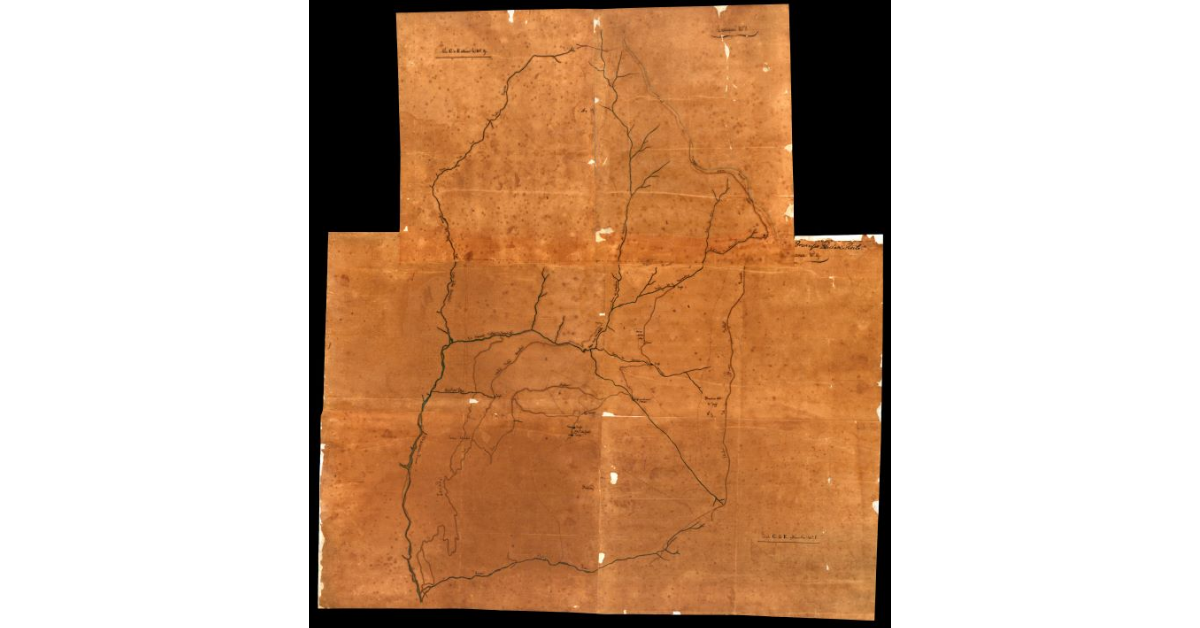 N.8 - Pianta Geometrica della R.Bandita del Teso, formata con i lucidi, estratti dalle Mappe del Catasto legale dell'anno 1787 esistente nell'Archivio della Cancelleria di S.Marcello
