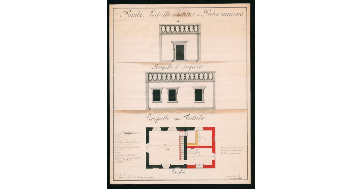 [Progetto in pianta e in alzato del Casino di Pietramarina]