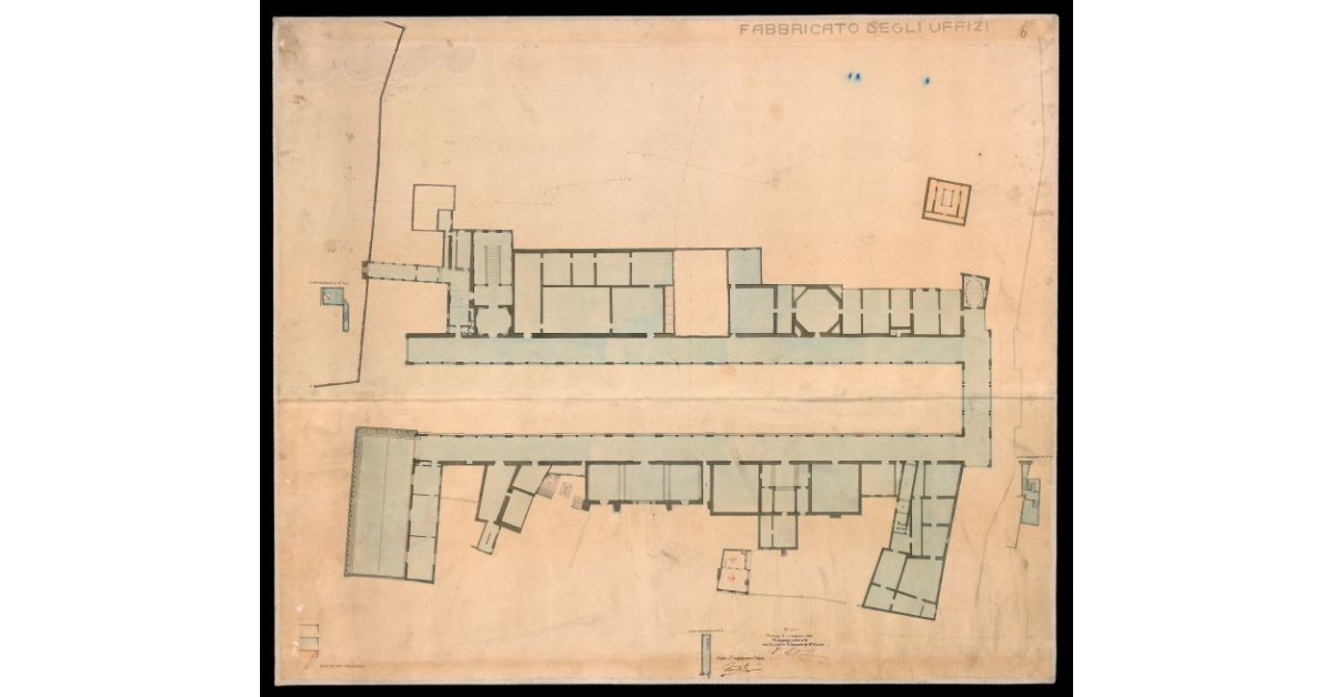 [Fabbricato degli Uffizi. Pianta del secondo Piano]