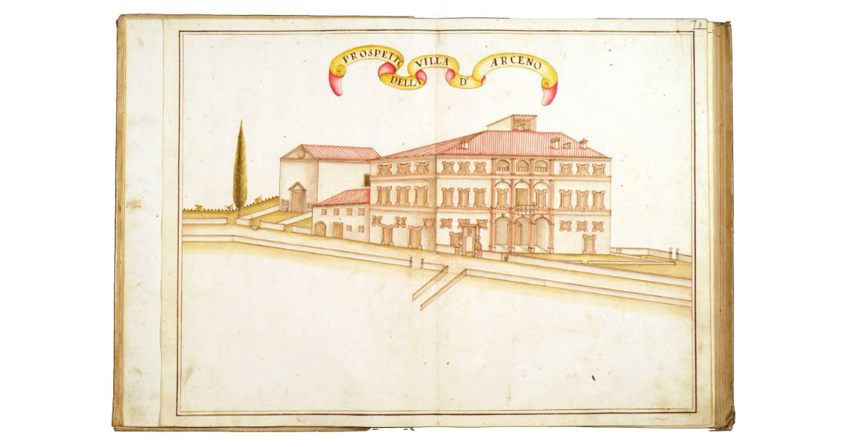 Prospetto della Villa d'Arceno