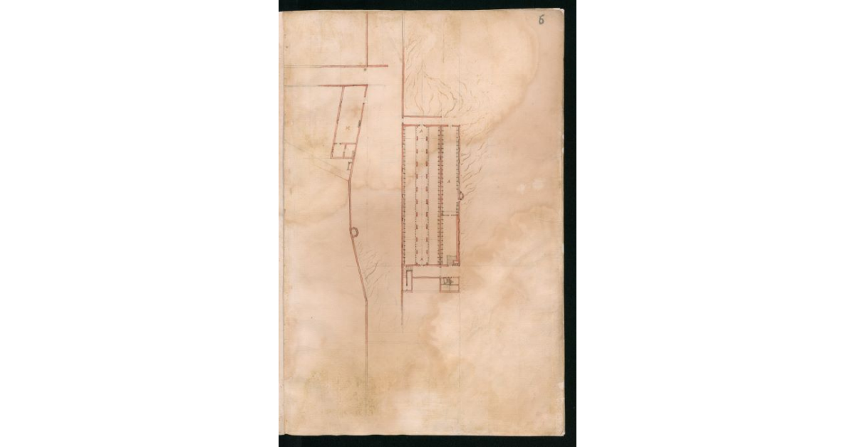 [Pianta degli annessi del palazzo di Pratolino di S.A.S]