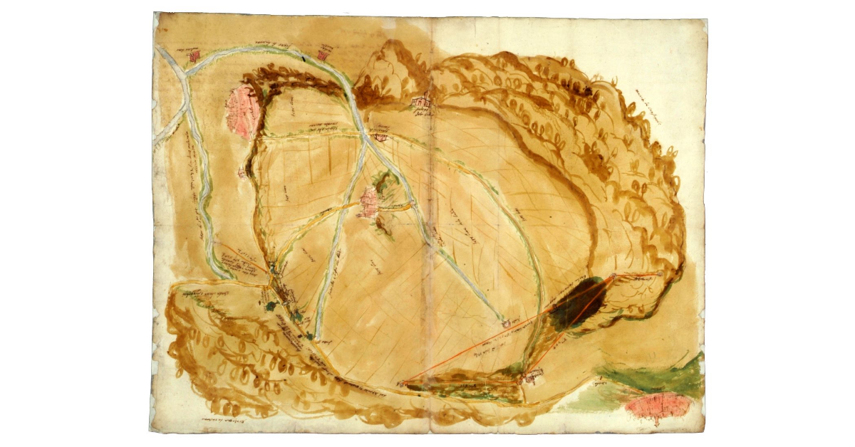 [Sarteano. Confini tra proprietà delle Badia di Spineta e della Comunità di Sarteano]