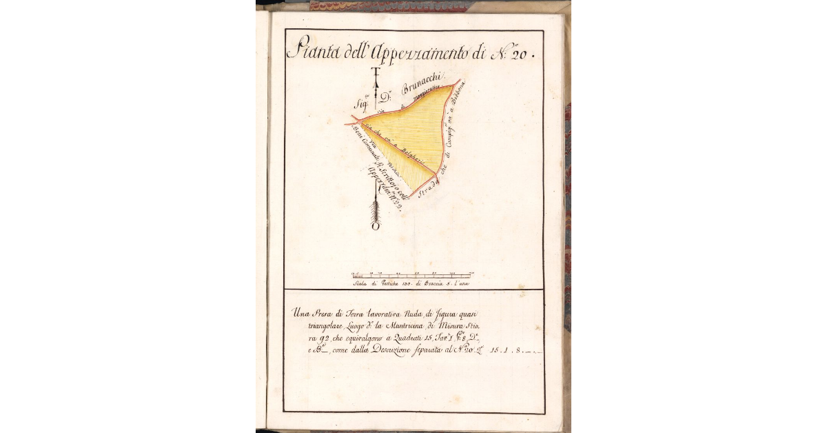 Pianta dell'Appezzamento di N. 20