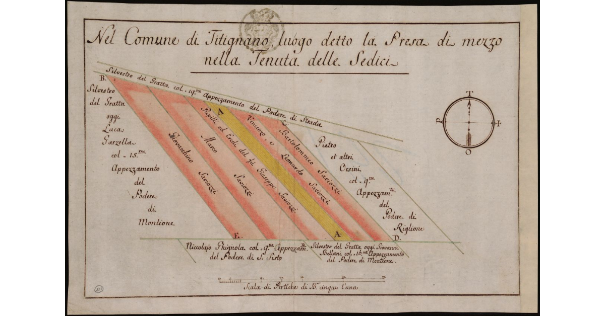 Nel comune di Titignano, luogo detto la Presa di Mezzo nella tenuta delle Sedici