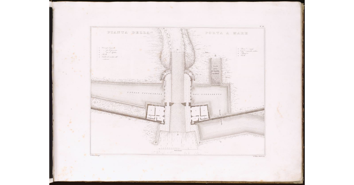 Pianta della Porta a Mare [a Livorno]