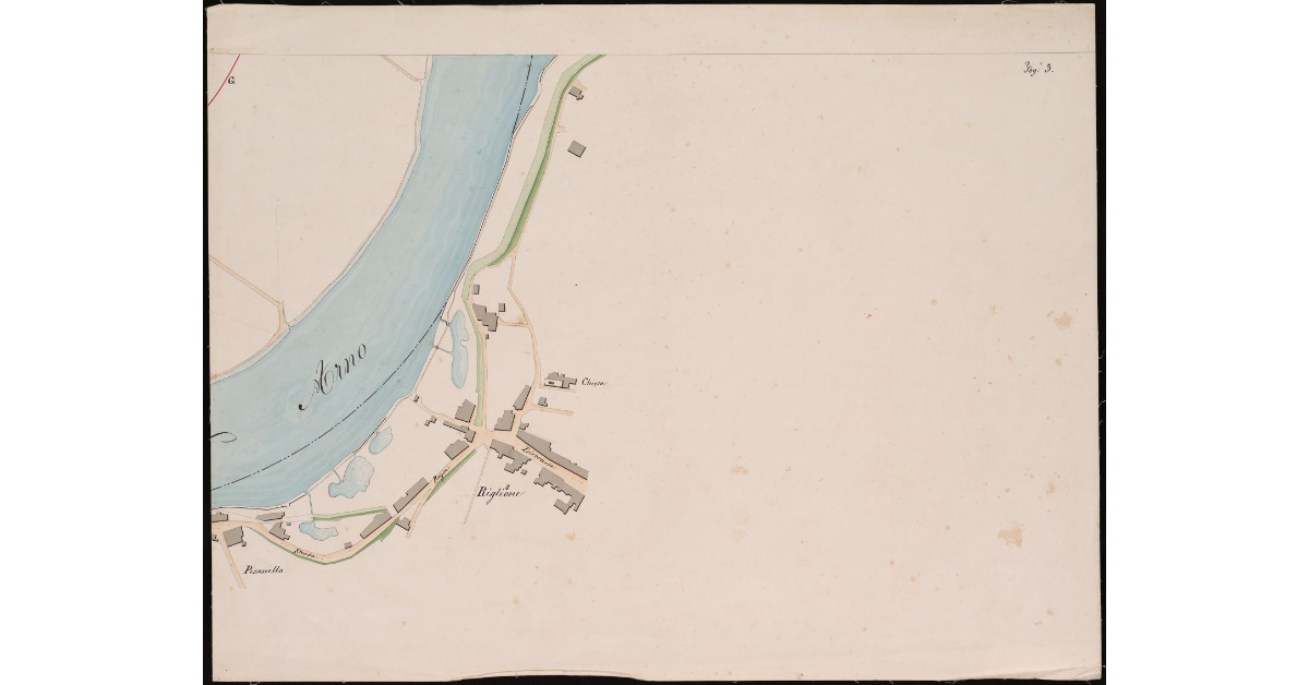 [Tavola III Ansa del fiume Arno in località Riglione]